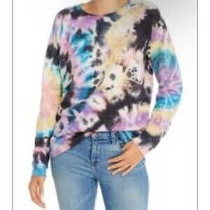 Mother Women’s The Hugger Tie Dye Sweatshirt In Swirling Secrets Size XS